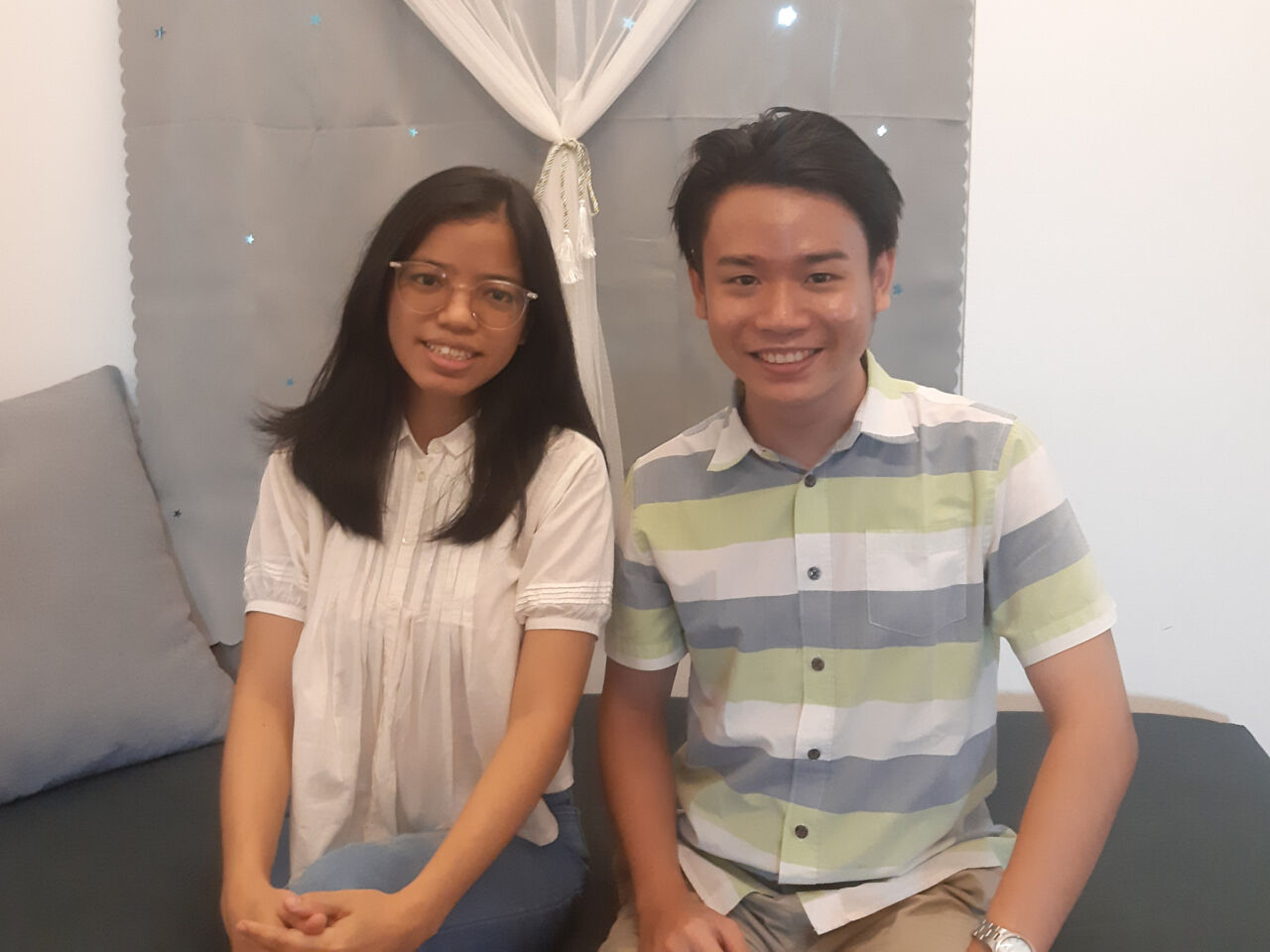 Members of the Thate Pan Institute from Myanmar (Burma) pose for a photograph. 
