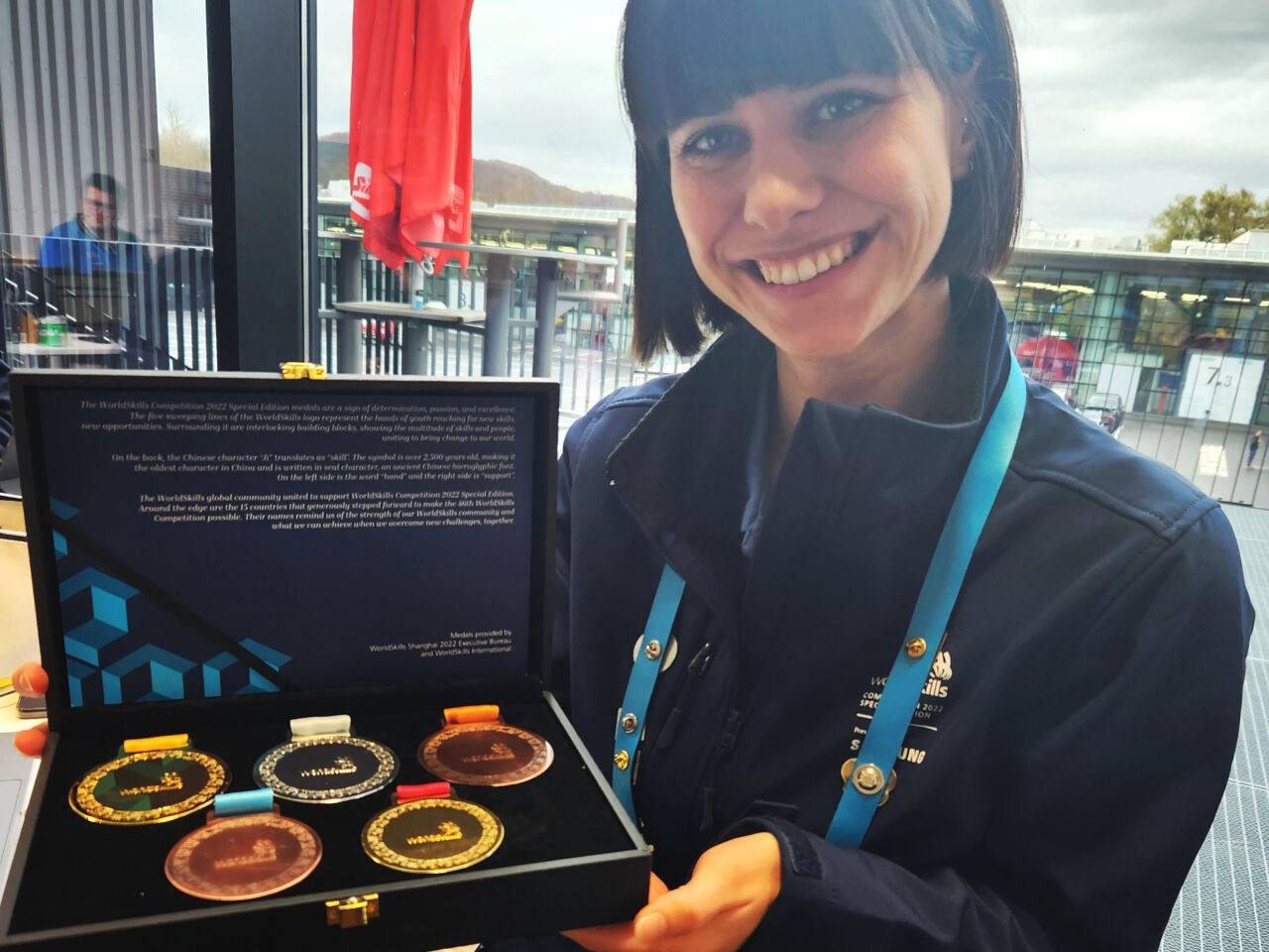 A Champion-designed WorldSkills medal